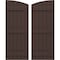 Ekena Millwork Americraft 6-Board (3 Batten) Wood Joined Board-n-Batten Shutters w/Ellipt Top, ARW401BE621X77TBH, PR ARW401BE621X77TBH - alternate 1